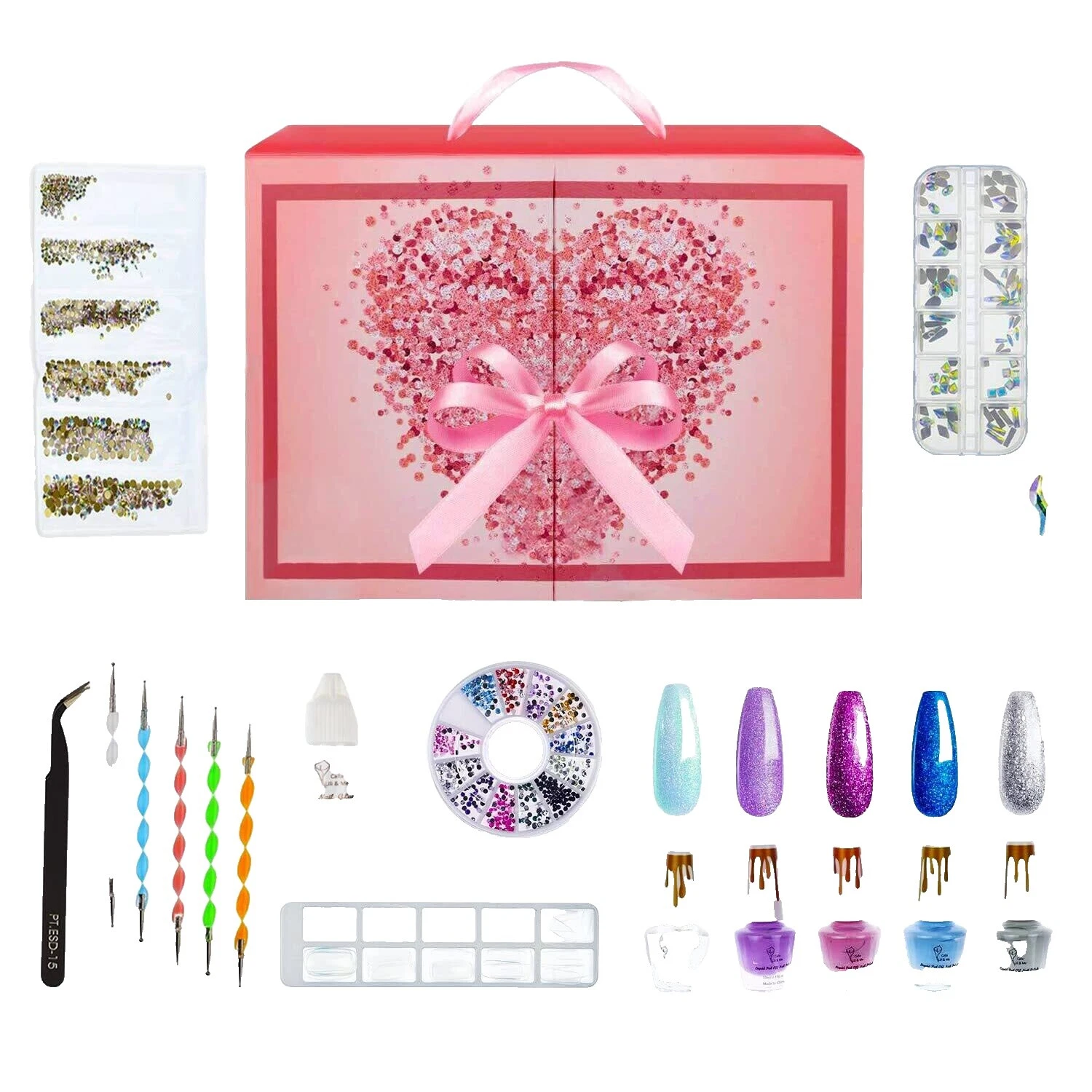 Kits y Multicolor de Diamantes de Imitación Set Herramientas para Arte en Uñas