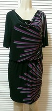NEW! Nine West Chinchilly Gray Combo Knit Dress Size 10P ~ Super Cute!