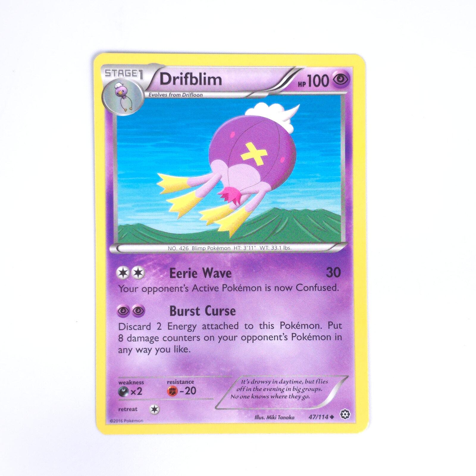 Drifblim 47/114 Pokemon XY - Steam Siege NM