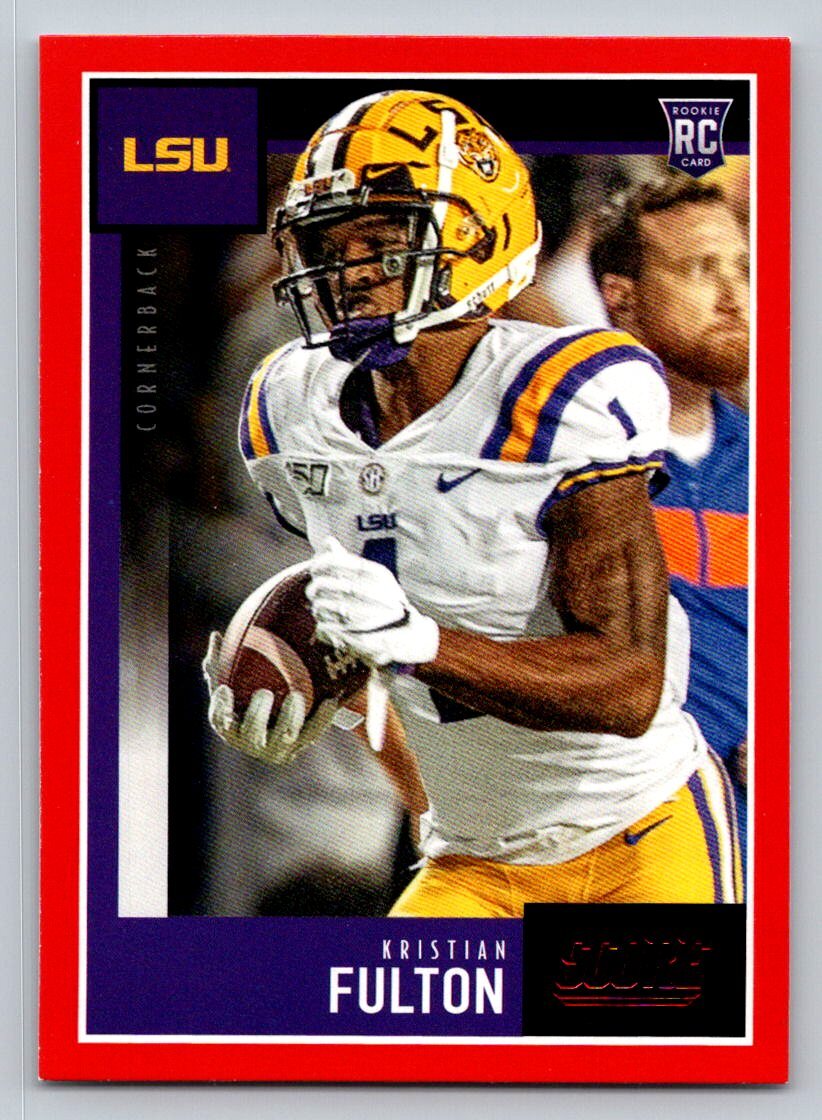 Kristian Fulton #334 2020 Score Red LSU Tigers