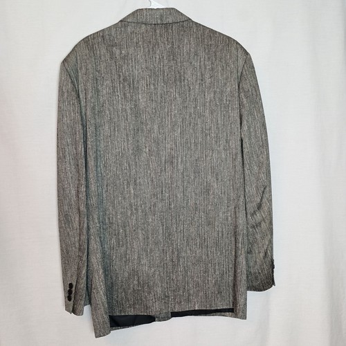 Versini 100% Silk Black & White Tweed Men's Blazer/Sports coat Sz 44R - Picture 2 of 12
