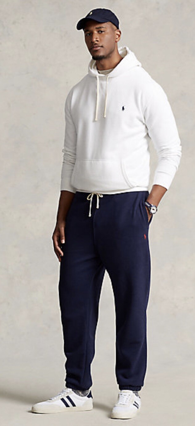 Polo Ralph Lauren Felpa Navy Uomo Taglia 4XB Classics Autentico Rosso Pony Nuovo con etichette