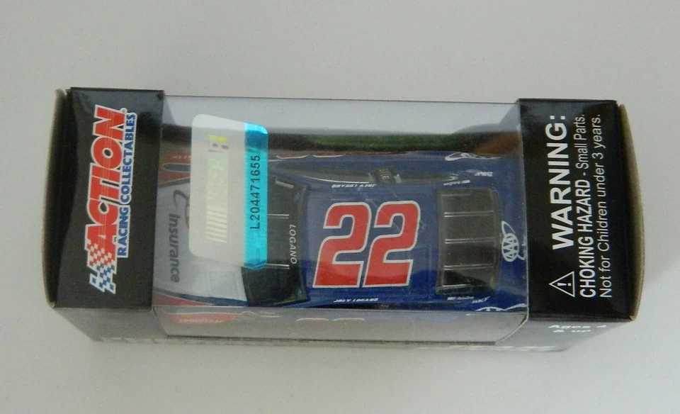 Coche diecast escala 1:64 Stock Car Joey Logano #22 AAA Foto 2 de 4