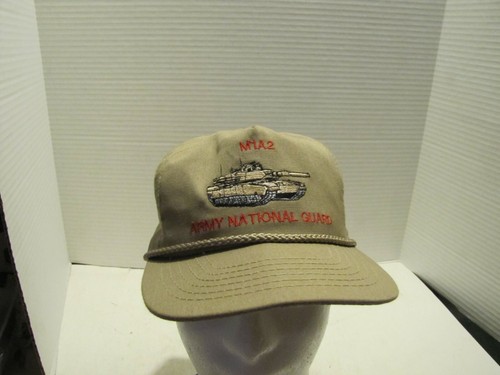 VTG M1A2 ARMY NATIONAL GUARD TAN HAT 