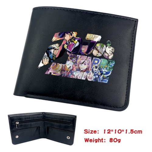 JoJo Bizarre Adventure Wallet Leather Photo Card Coin Teenager Soft Print Purses - Picture 28 of 31