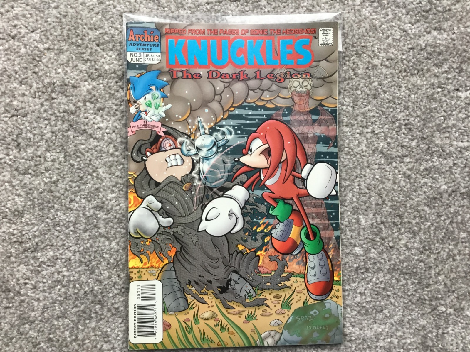 [Archie] Knuckles The Dark Legion #3 - Very Good Condition | eBay UK