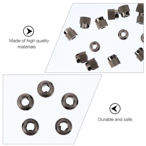 15pcs 3D Printer Feeding Gear Stainless Steel Gear Extruder Feeder - Afbeelding 6 van 12