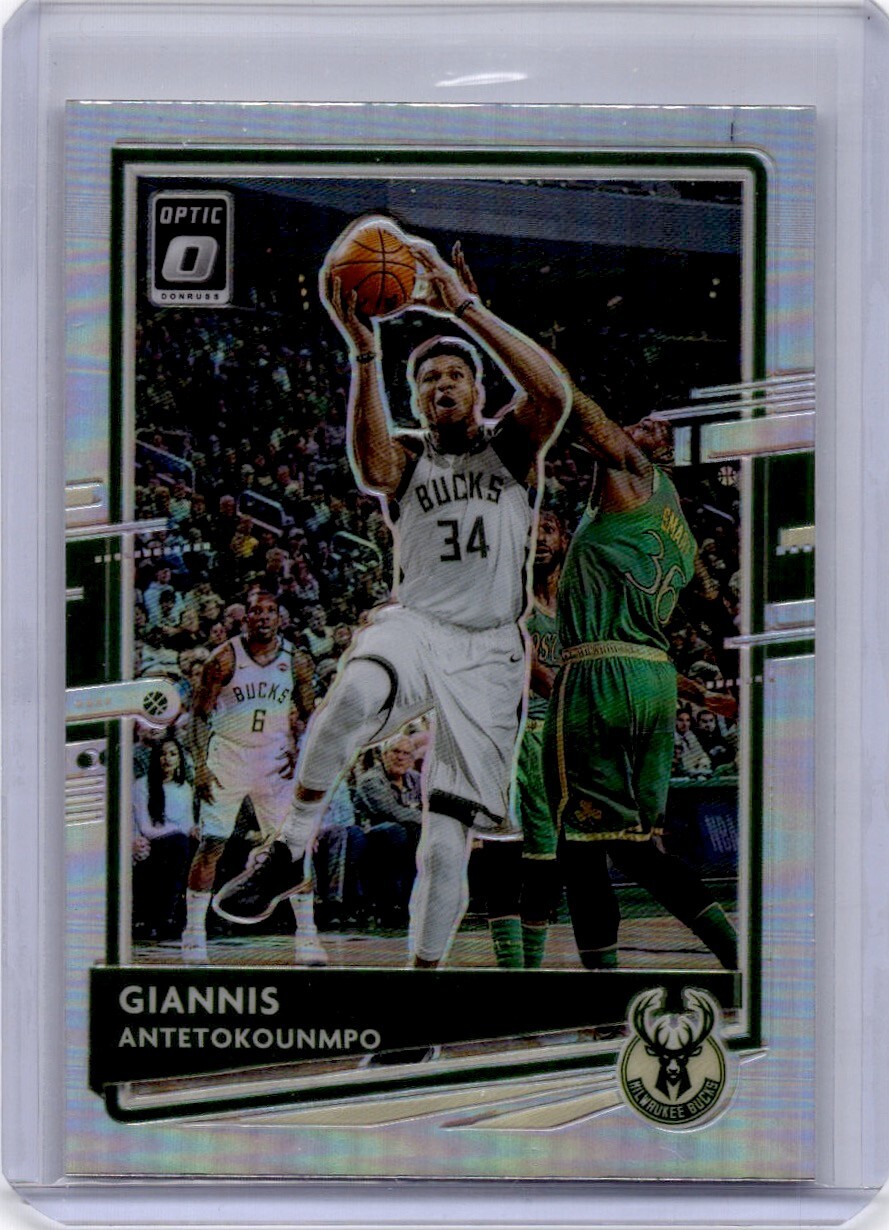 2020-21 Panini DONRUSS OPTIC Giannis Antetokounmpo Silver Holo Prizm #29 Bucks