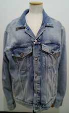 Pepe Jeans Denim Jacket London 'archive' Light Blue Marble Size Xl - New