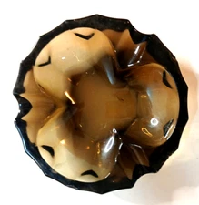 Green Clover  Glass Ashtray Approximately  4 1/2"