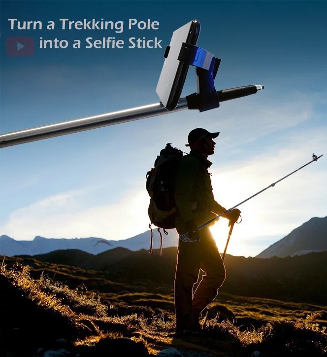Trekking Poles Selfie Walking Stick Backpacking Trekking Pole