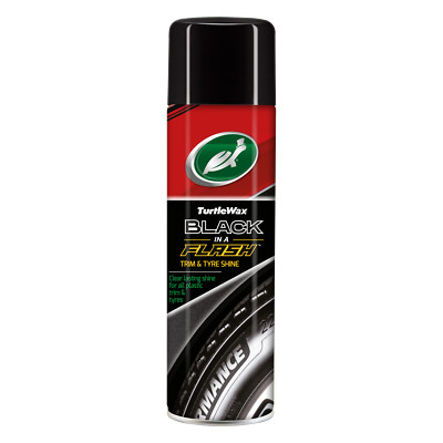Turtle Wax Black in a Flash Reifenverband Auto Außen Kunststoff Glanz 500ml