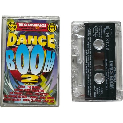 Dance Boom 2 Tape Cassette Dance Music 90s Compilation Telstar 1995 90s Dance 