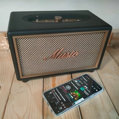 Cassa Bluetooth Vintage Stile Marshall Retrò Subwoofer Amplificato 40 W TV AUX