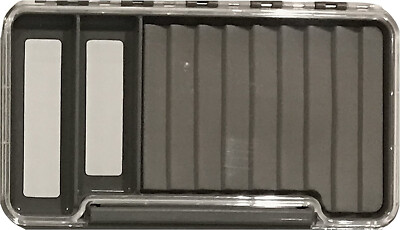 Slim Fly Box with Two Magnetic Components Ripple Foam Hooks Grip Fly Boxes