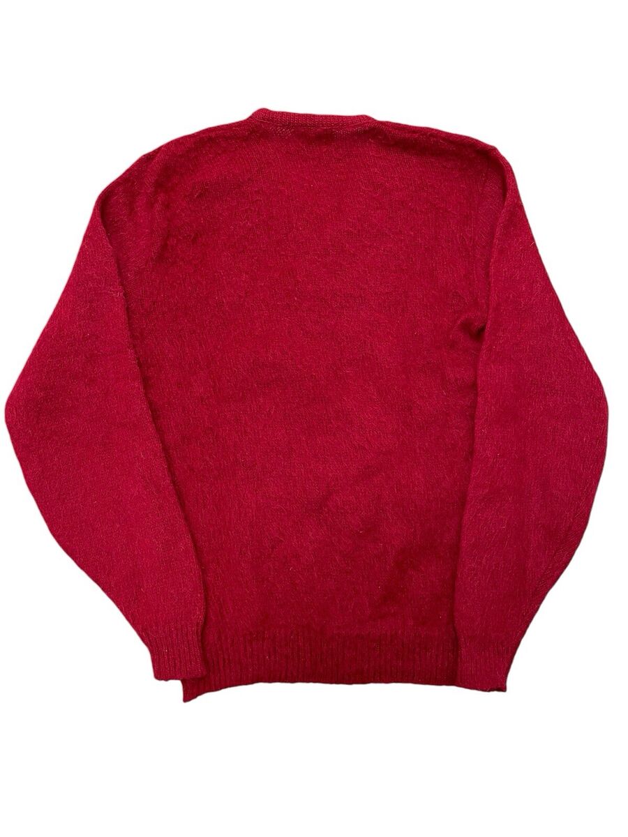 Vintage 60s Brent Mohair Knit Sweater Crimson Youth L Large Vintage 60s Brent Mohair Knit Sweater Crimson Youth L Large