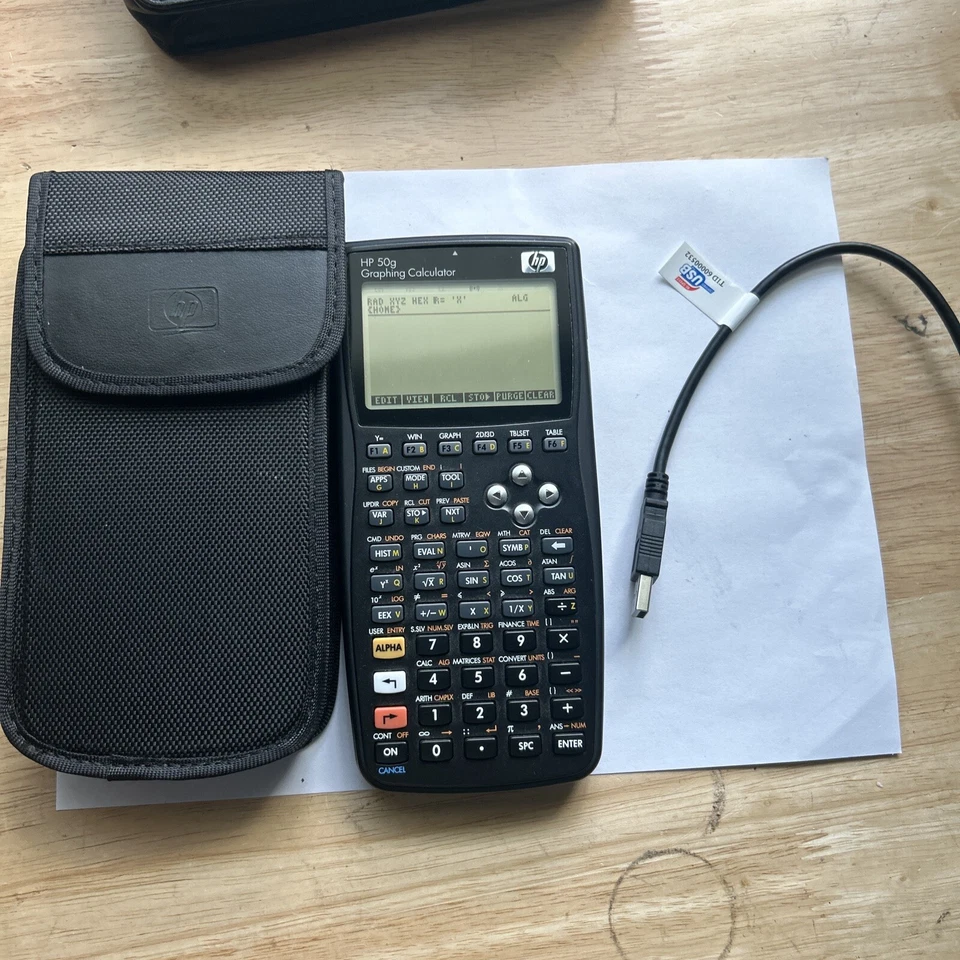 HP 50g Hewlett Packard Graphing Calculator With cable and With Case Tested - Image 3 of 4