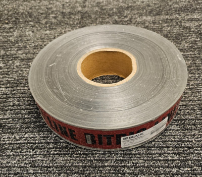 BRADY Y76849 2'' x 1000FT Detectable Tape Polyethylene Marking Adhesive Red