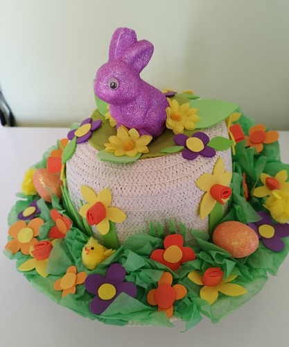 Pretty girls unicorn/rainbow Handmade Easter Bonnet Hat , , Easter Parade - 第 1/5 張圖片
