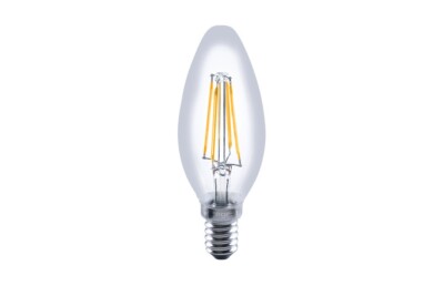 3x Integral LED ILCANDE14D050 E14 Klar Kerze 3,4W 470 Lumen 2700k Dimmbar