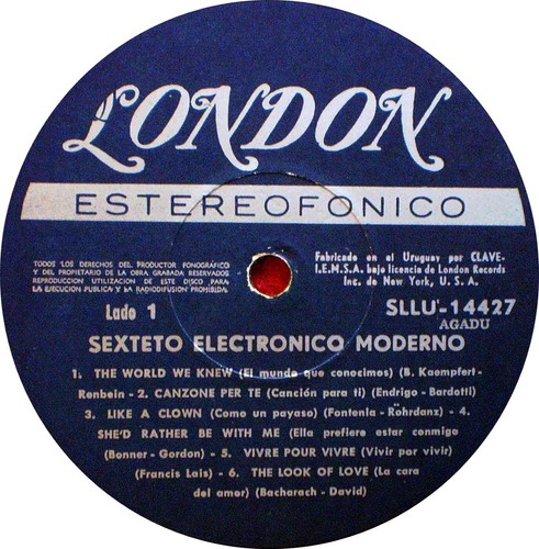 SEXTETO ELECTRONICO MODERNO (ARMANDO TIRELLI) - FIRST LP - PRESS COPY - URUGUAY - Imagen 5 de 6