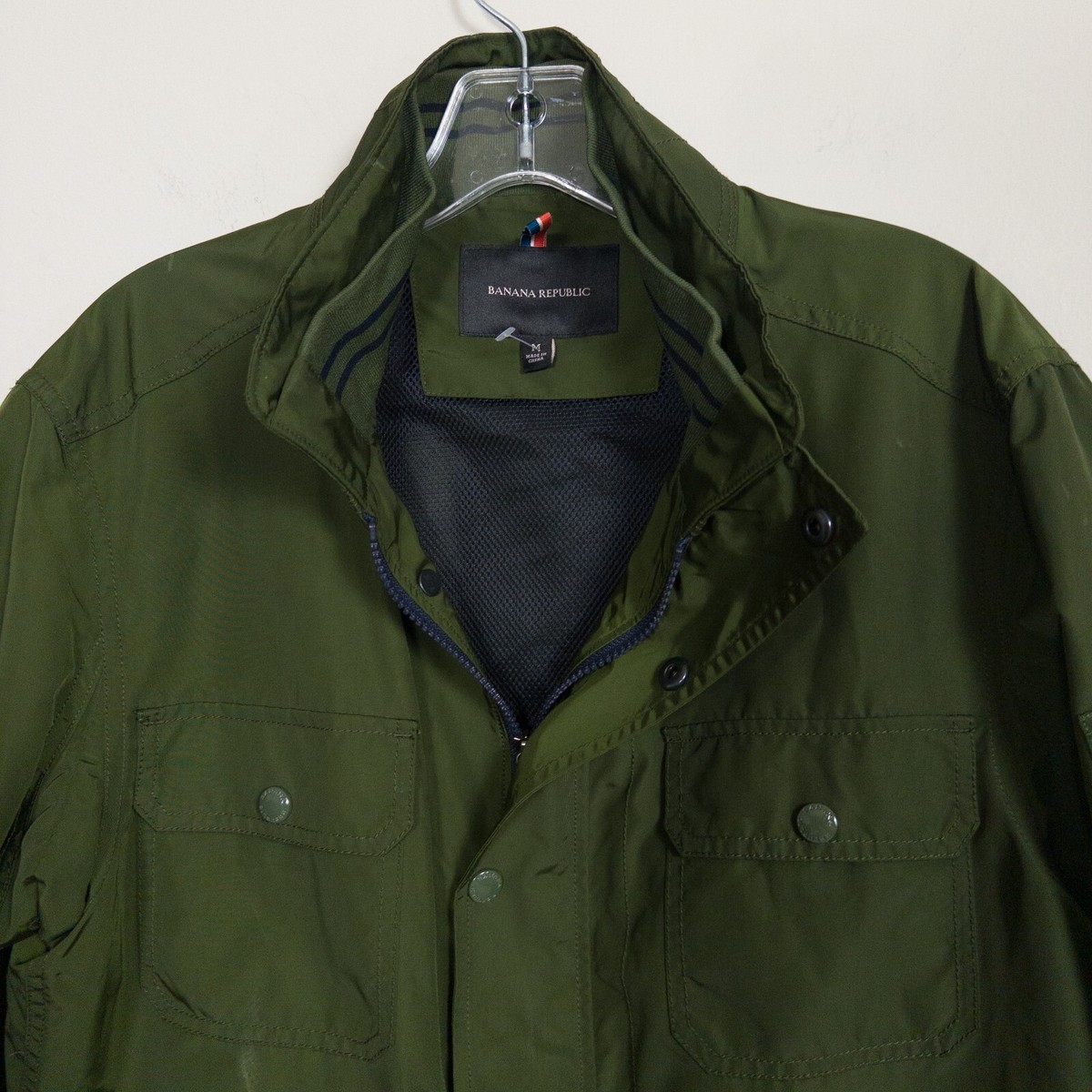 Banana Republic Adam Senn Sports Field Jacket Mens M Bright Moss