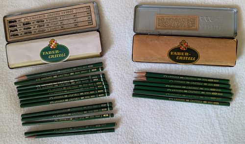De colección Faber-Castell 19 9000 lápices en latas 3H, 4H, 7H, 10H, F, H y HB