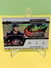 22-23 JAKE CHRISTIANSEN DEBUT TICKET ACCESS ROOKIE /999 Columbus Blue Jackets