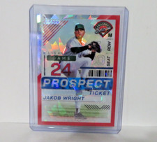 2024 Panini Prospect Ticket Red Cracked Ice Prizm Jakob Wright #135