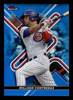 Willson Contreras 2022 Finest #40 Cubs Blue Refractor /150
