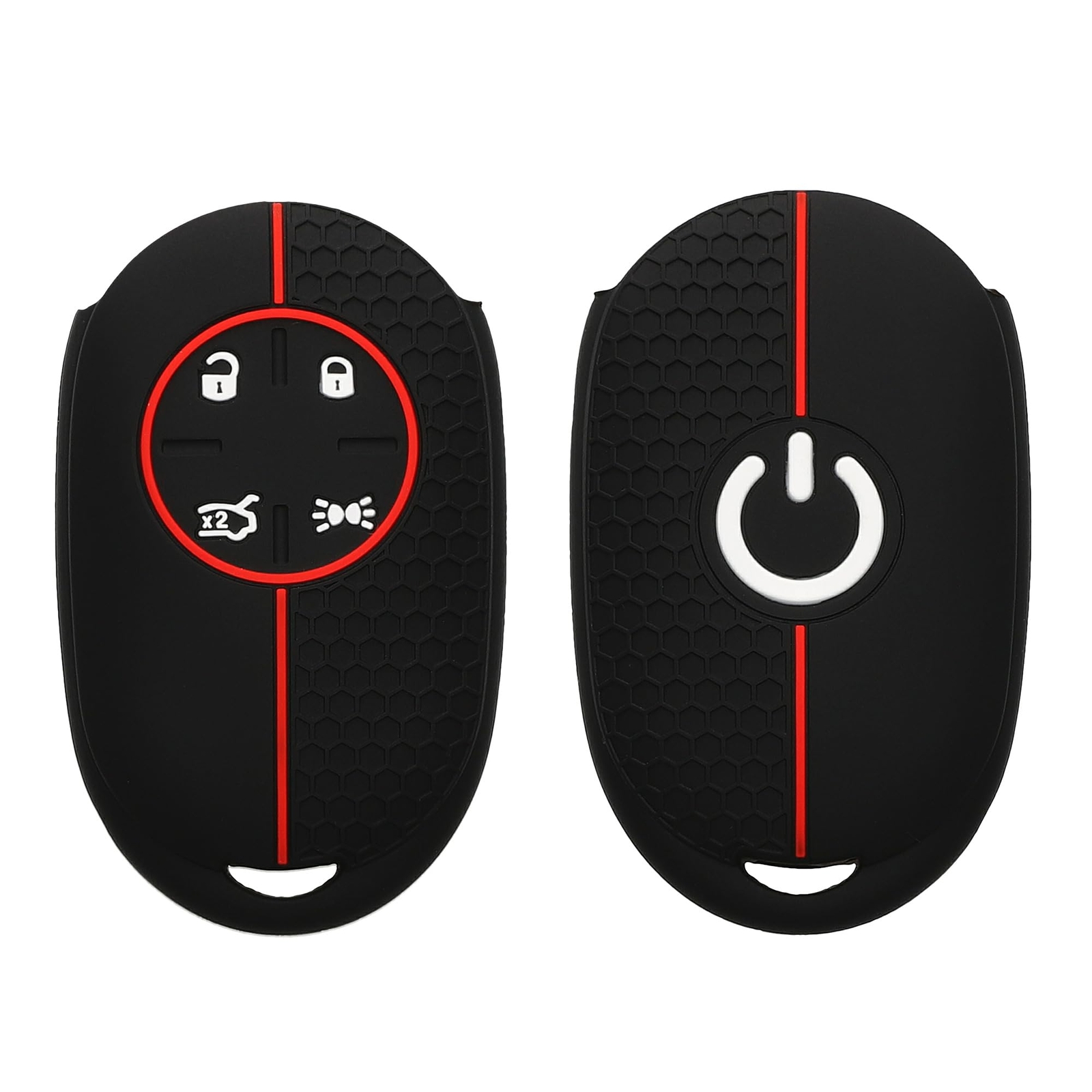 kwmobile Custodia Coprichiave Compatibile con Fiat 500E 4-Tasten Autoschlüsse...