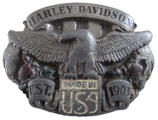 Harley Davidson Biker Chopper Belt Buckle - VINTAGE