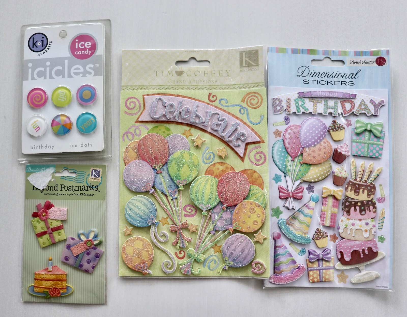Scrapbook 3D Stickers/Birthday/ Icicles/K&I Company & More eBay