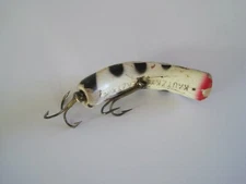 Fishing Lure Vintage Kautzkey Lazy Ike Old Black & White