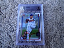 2015 Bowman #bp91 JOSE BERRIOS Signed BASEBALL CARD AUTO Beckett SLAB BLUE JAYS