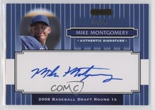 2008 Razor Signature Series Blue 12/25 Mike Montgomery #184 Auto dd2