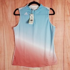 Adidas Aeroready Primegreen Pindot Sleeveless Shirt Womens Sz M Golf Golfing NEW