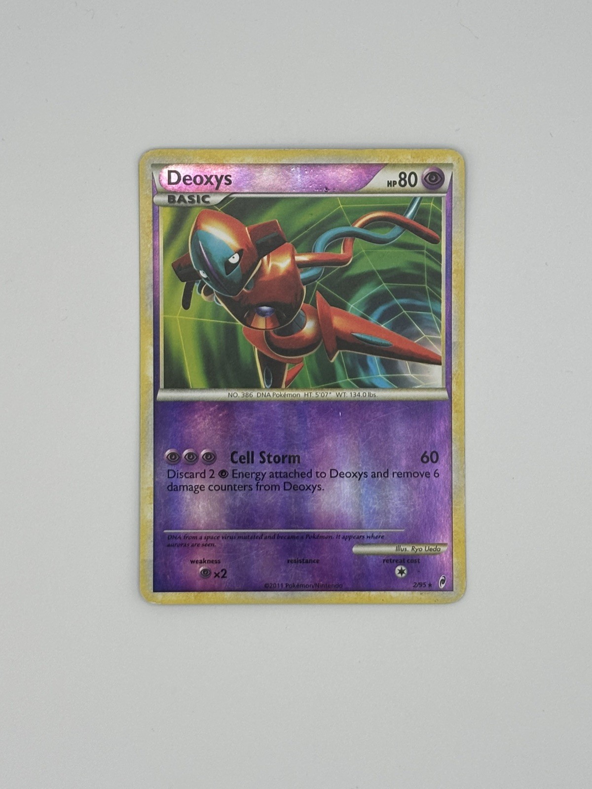 Deoxys 2/95 Reverse Holo Rare Call of Legends Pokemon Card