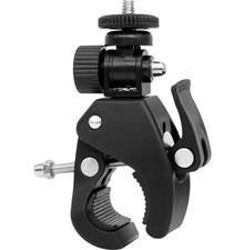 360 Rotating Bike Handlebar Camera Clamp Mount 1/4 Screw Bracket