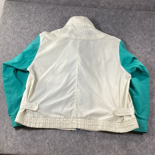 Vintage 1970s Mighty Mac Mens Retro Jacket Windbreaker Love Zip Boating Size 46 - Picture 9 of 19