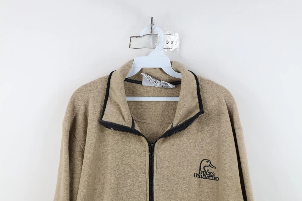 Vintage Ducks Unlimited Mens XL Distressed Spell Out Full Zip Fleece Jacket - Image 2 of 4