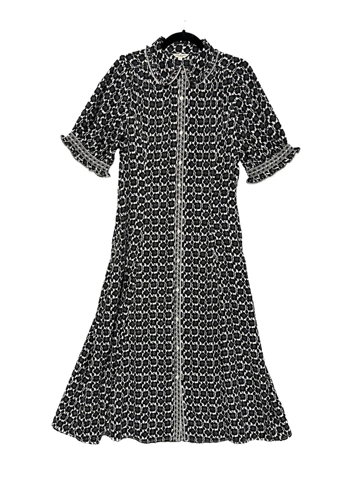 Max Studio Button Down Collared Shift Dress Size M - image 2