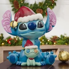 Holiday Stitch and Scrump Statue by Jim Shore, Christmas Decoration NEW