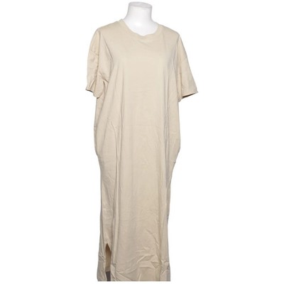 H&M Basic, Maxikleid, Größe: S, Beige, Baumwolle, Einfarbig, Damen #GW3