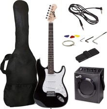 RockJam Electric Guitar Kit with 10-Watt Amp, Gig Bag, Picks, Spare Strings