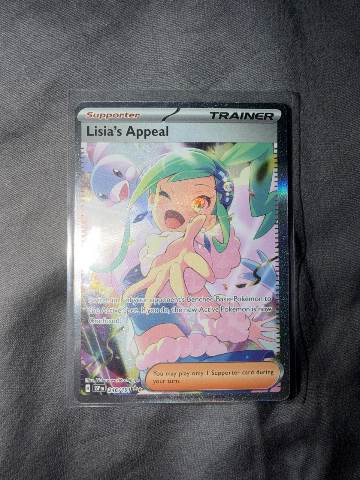 Pokémon TCG Lisia's Appeal Full Art Trainer Surging Sparks 246/191