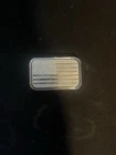 United We Stand American Flag USA Bullion-999 Silver 1 Oz Ounce Art Bar