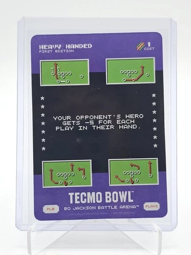 HEAVY HANDED 2026 BO JACKSON BATTLE ARENA TECMO BOWL FIRST EDITION Q5918