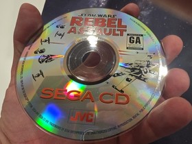 Sega CD Game STAR WARS: REBEL ASSAULT  CiB With Manual And Foam