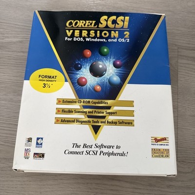 COREL SCSI VERSION 2  - für DOS, Windows, OS/2 komplett mit Anleitung in Box